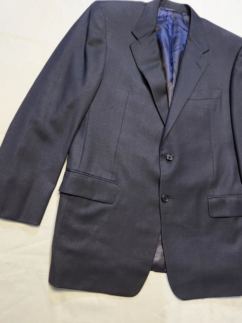 Hickey Freeman Loro Piana Blazer 42R Zelander 100% Wool Navy Sport Coat Italy
